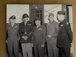 Francis Sanza (Patton's Jeep Driver) Autographed 8X10 Picture Autograph WW2 - Picture 1 of 1