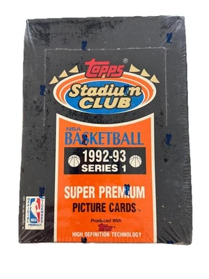1992-93 Topps Stadium Club Series 1 Box Factory Sealed 36 Packs Michael Jordan - Image 1 of 4
