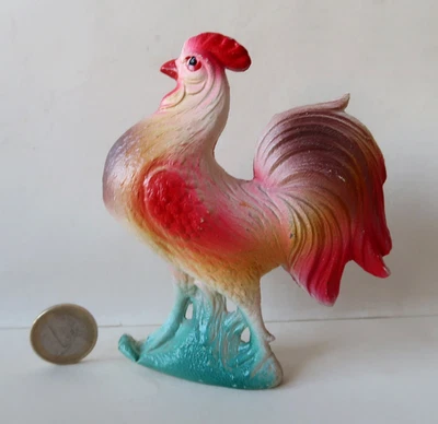 Grand Celluloid Ancien Coq 11,5Cm La Ferme Rooster 1930 - Photo 1/4