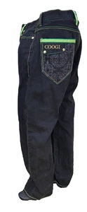 Vintage 90's Urban Coogi Country Club Y2K Embroidered Denim Jeans 38 x 34 - Picture 1 of 14