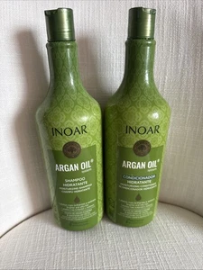 INOAR Argan Oil System hydrating and smoothing Shampoo & conditioner 1 Liter - Picture 1 of 5