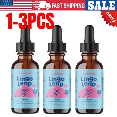 MARKENLOS 1/2/3PCS Lingo Leap Children's Drops - Zeolite Detox for Speech Delays Therapy//