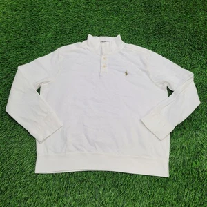Ralph Lauren Polo Stand Collar Sweater XL (23X24) Logo Pullover Henley Style - Picture 1 of 11