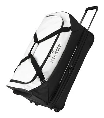 travelite Basics Trolley Travel Bag Expandable Reisetasche Sporttasche White Neu - Bild 1 von 4
