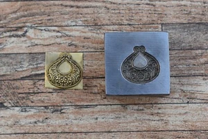 Steel Silversmith Jewelry Pendant Earring Charms Making Mold Die Stamp Seal Tool - Picture 1 of 10