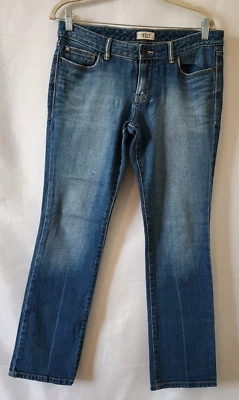 Pantalones de mezclilla ajustados Tilt Venice para mujer junior talla 9 cortos lavado medio tiro medio Foto 1 de 4