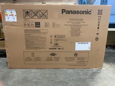 Panasonic TH-49CQE1W 49" Class 4K UHD Commercial Monitor - Image 1 of 2