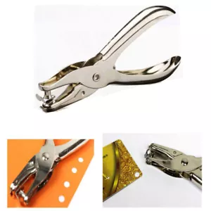 6mm Single One Hole Hand Held Paper Punch Ticket Craft Puncher Metal Cut Plier - Picture 1 of 5