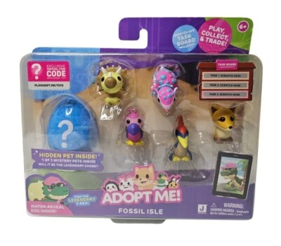 Adopt Me! Pets Fossil Isle - 6-pack w/ Hidden Pet - Exclusive Virtual Item - Image 1 of 4