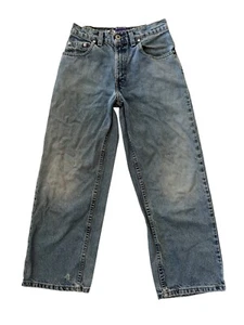 Vintage 90’s Levis Silvertab Wide Leg Jeans Blue Boys Size 10 24x24 Vintage Rare - Picture 1 of 11