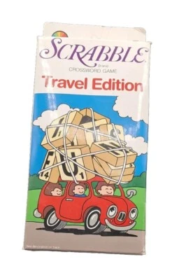 UNUSED VINTAGE SCRABBLE TRAVEL EDITION CROSSWORD GAME 1987 - Image 1 of 4