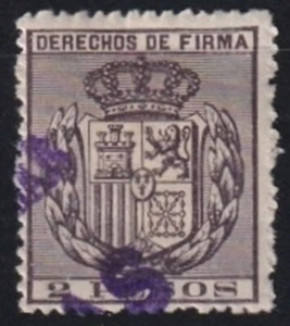 F-EX20741 FILIPINAS FILIPINAS ESPAÑA INGRESOS DERECHOS DE FIRMA MUESTRA PRUEBA 2$ - Imagen 1 de 1
