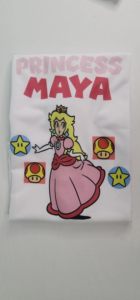 CAMISETA Tema Personalizada Princesa Melocotón Foto 1 de 4