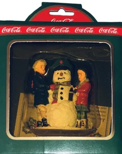 Colección Coca Cola Town Square 1992 vintage #7950 Thirsty The Snowman adorno - Imagen 1 de 3