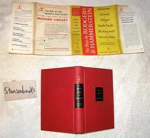 Sechs Stücke von Rodgers und Hammerstein Modern Library Erstausgabe DJ - Bild 1 von 1