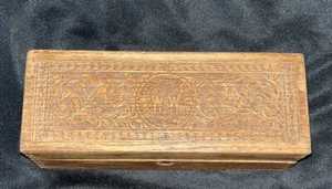 Antique Wheeler & Wilson Sewing Machine Parts Wooden Box w/Original Hardware - Picture 1 of 15