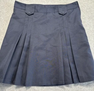 French Toast Girl Uniform Skirt Size 18Youth Navy Polyester Side Zip Zipper - Picture 1 of 9