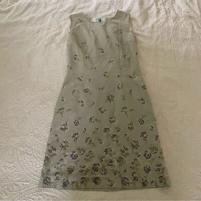 Mini Vestido Vintage Años 90 Informal Esquina Talla 2 100% Algodón Floral Cottagecore Foto 1 de 4