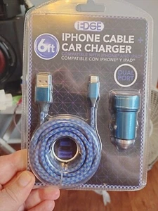 iEdge 6FT iPhone Cable And Car Charger - Picture 1 of 2