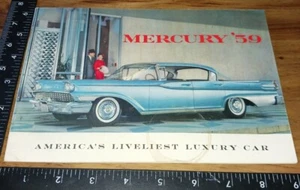 1959 mercury, America's liveliest luxury car,car,pamphlet,dealership,used - Picture 1 of 4