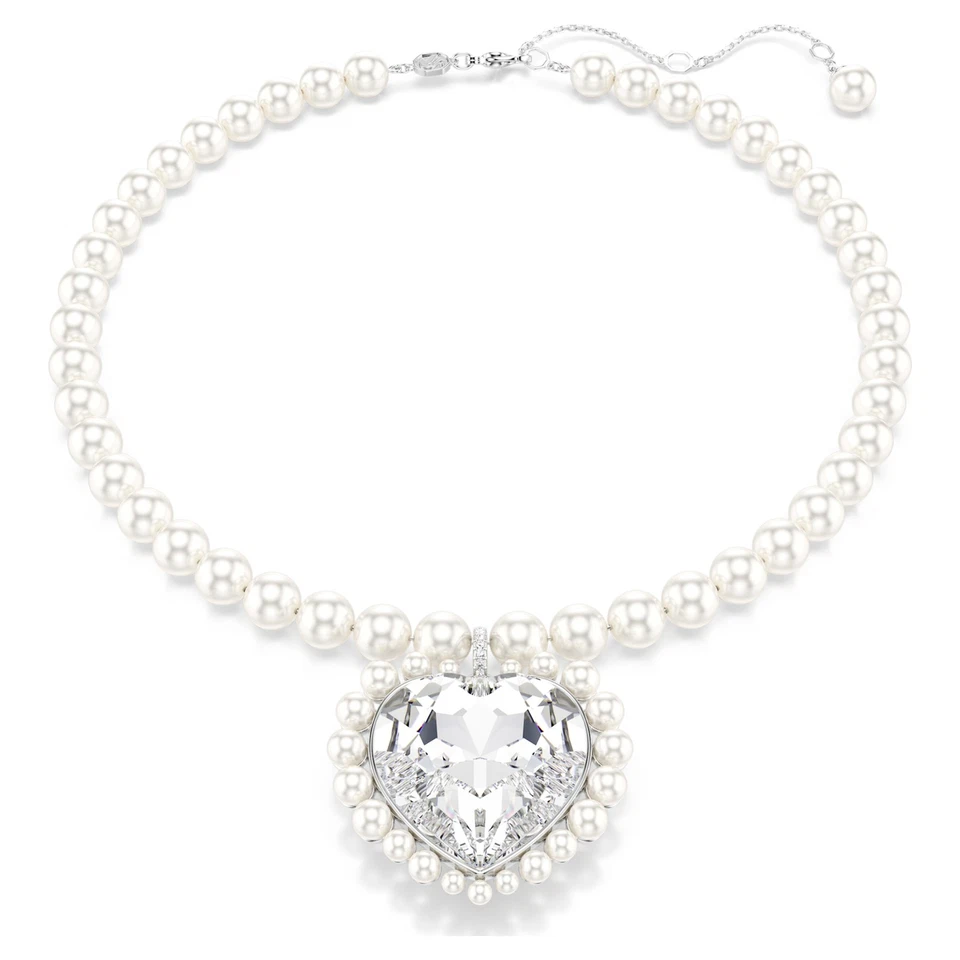 Swarovski Capsule Pearl Heart Necklace Pendant Accessory 5720858