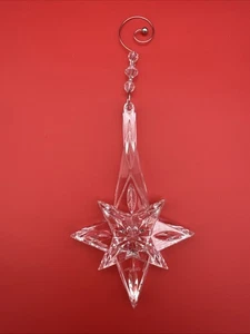 Waterford Crystal 2008 Annual 6” Snowstar Ornament 146644 Ireland Christmas Tree - Picture 1 of 6
