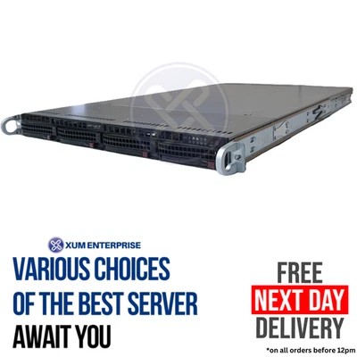 Supermicro CSE-819U X10DRU-i+ 2x Xeon 2620v4 32GB RAM 4x3TB SAS 9361-8i - Image 1 of 4