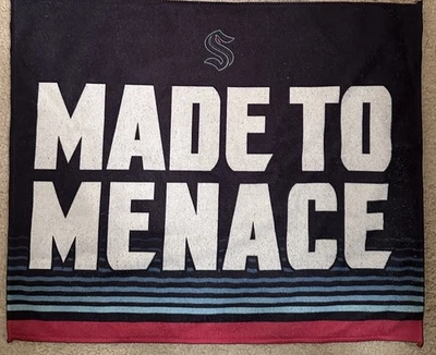 Полотенце для ралли Seattle Kraken MADE TO MENACE SGA 11/1/2025 - Изображение 1 из 4