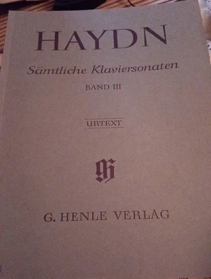 Haydn Samtliche Klaviersonaten Band 3. Piano Music - Image 1 of 3