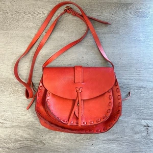 Madewell Asheville Saddlebag Umhängetasche rot Leder - Bild 1 von 10