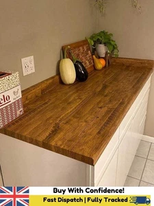 Dark Wood Grain Vinyl Wrap Self-Adhesive Waterproof Kitchen Countertop Film - Picture 1 of 10