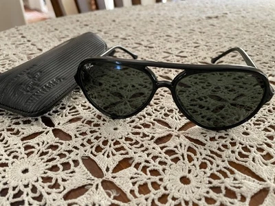 Ray-Ban B&L BLACK CATS Sunglasses 80S FRANCE Vintage with Case FREE ship - Image 1 of 4