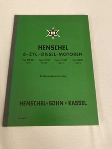 Henschel Bedienungsanleitung 6Zyl. Motoren Typ 512 513  - Bild 1 von 12
