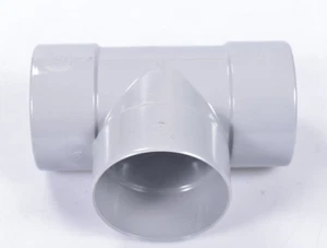 WAVIN PVC Desvío Pieza T 88° DN 110 mm 3x Manguito Adhesivo Fitting EN1329 - Imagen 1 de 5