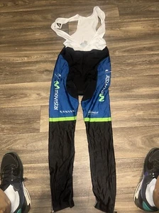 Movistar Pantaloni Bib Ciclismo Uomo XXL #EE - Foto 1 di 4