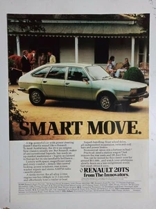 1981 RENAULT 20TS AUSTRALIAN MAGAZINE FULLPAGE COLOUR ADVERTISEMENT - Picture 1 of 1