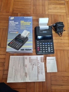 Casio Hr-16abk Calcolatrice 10 Digit  - Foto 1 di 4