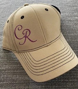 Crown Royal Baseball Hat Cap Beige Adjustable New With Tags - Picture 1 of 4