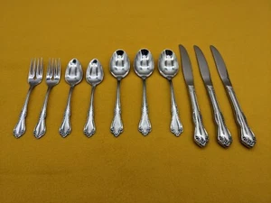 Oneida Ltd MANSFIELD Amadeus WM A Rogers Deluxe Edelstahl 10 Stück Gabel Löffel Messer - Bild 1 von 6