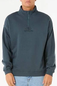 Rip Curl Pill Icon 1/4 Zip Crew - RRP 89.99 - FREE POST - Picture 1 of 5