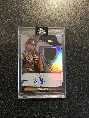 The Miz 2021 Topps Fully Loaded  Table Relic Auto Autograph 56/99 Mike Mizanin - Image 1 of 4