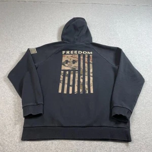 Under Armour Hoodie Herren Large schwarz Freedom Flag Camouflage Sweatshirt Pullover bequem - Bild 1 von 9