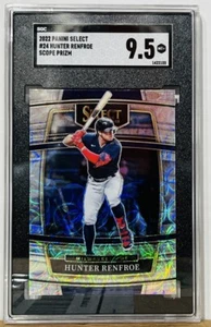 2022 Panini Select #24 Hunter Renfroe Scope Prizm SGC Mint 9.5 Milwaukie Brewers - Picture 1 of 2