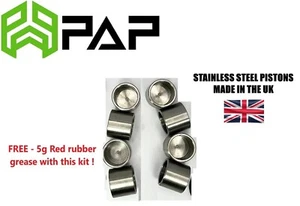 Kawasaki 2010 Z1000 DAF ZR1000 Front brake STAINLESS STEEL PISTONS SET - Picture 1 of 7