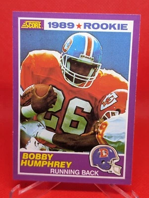 1989 Pontuação Suplementar Futebol Bobby Humphrey Rookie Card #421S  - Imagem 1 de 2