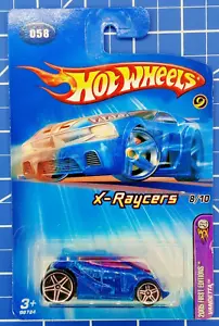 2005 Hot Wheels Faster Than Ever #58 First Editions X-Raycers VANDETTA Blue 1:64 - Picture 1 of 4