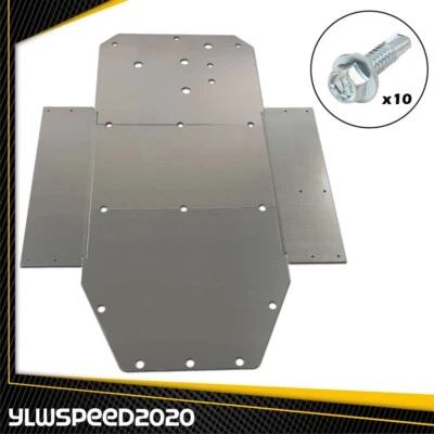 FIT FOR 2008-2014 POLARIS RZR RZR-S RZR XC 3/16" ALUMINUM SKID PLATE HEAVY DUTY - Image 1 of 4