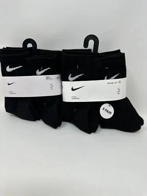 Calcetines acolchados para niños Nike, 12 PARES, talla de calcetín 5-7 (0496) C2(A693T) Foto 1 de 3