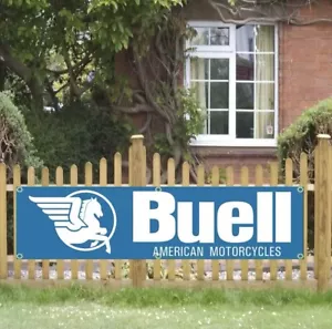 Buell American Motorcycles Banner Flag Flag Workshop New - Picture 1 of 7