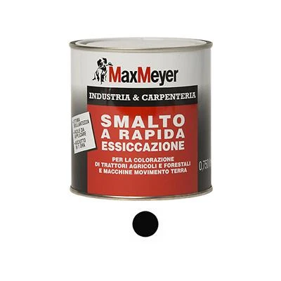 SMALTO RAPIDA ESSICCAZIONE MAX MEYER NERO PROFONDO LUCIDO Lt 0,75 - Immagine 1 di 2